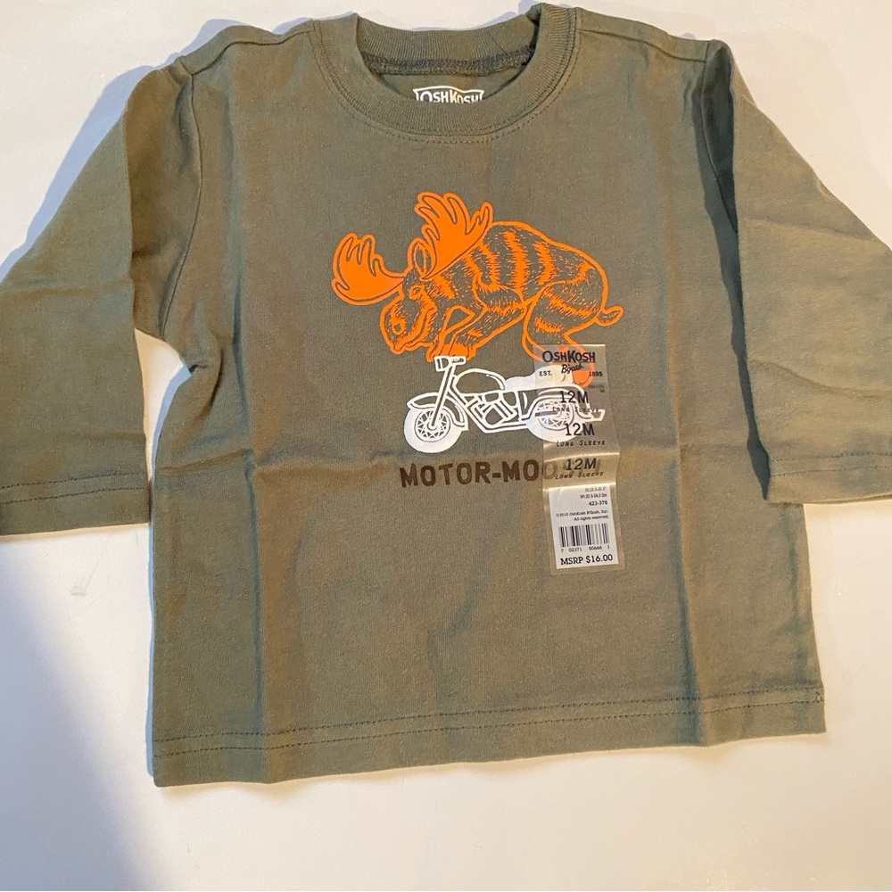 NWT Boy’s OshKosh Long Sleeve Graphic Tee